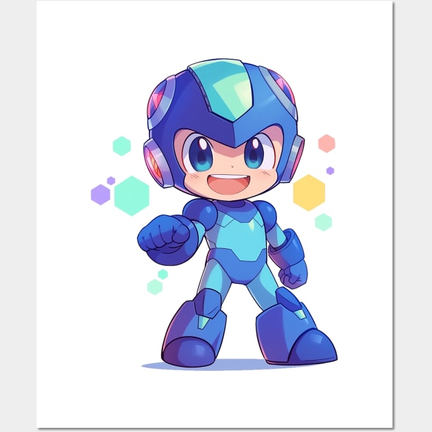 megaman Wall Art by piratesnow